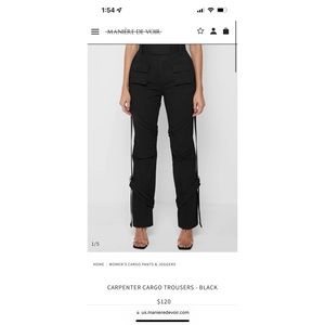 Maniere De Voir Carpenter Cargo Trousers